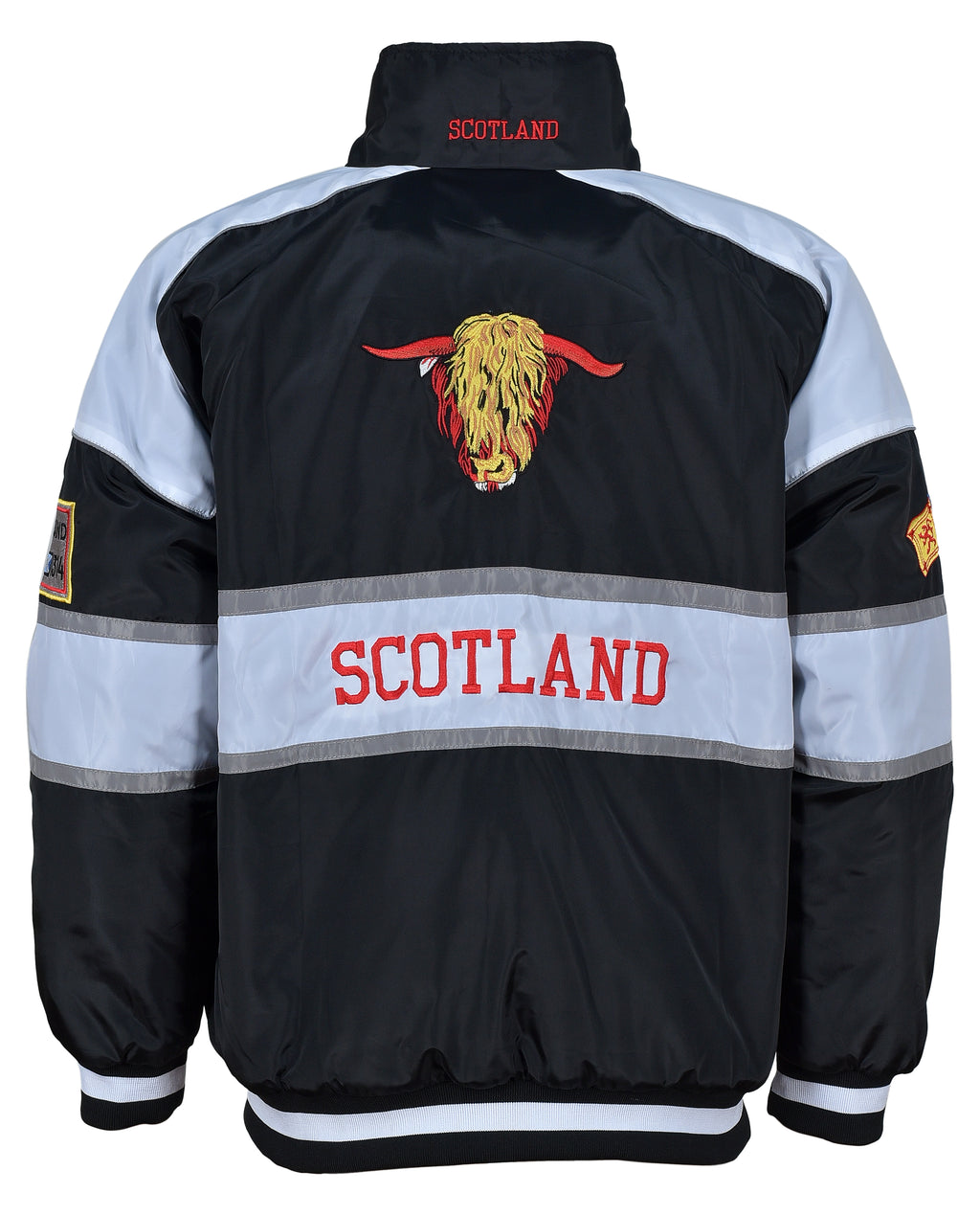 Edinburgh Scotland Patch  Jacket with highland cow