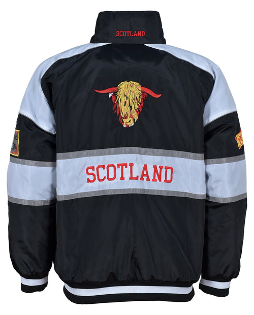 Edinburgh Scotland Patch  Jacket with highland cow